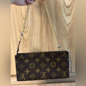 Auth LOUIS VUITTON Monogram Bucket GM Accessory Pouch